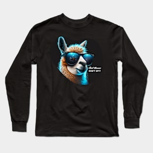 Cool llamas don't spit Long Sleeve T-Shirt